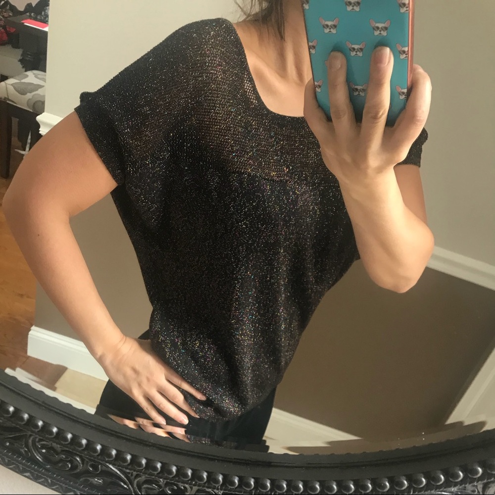 Sparkly August Silk Dress Top